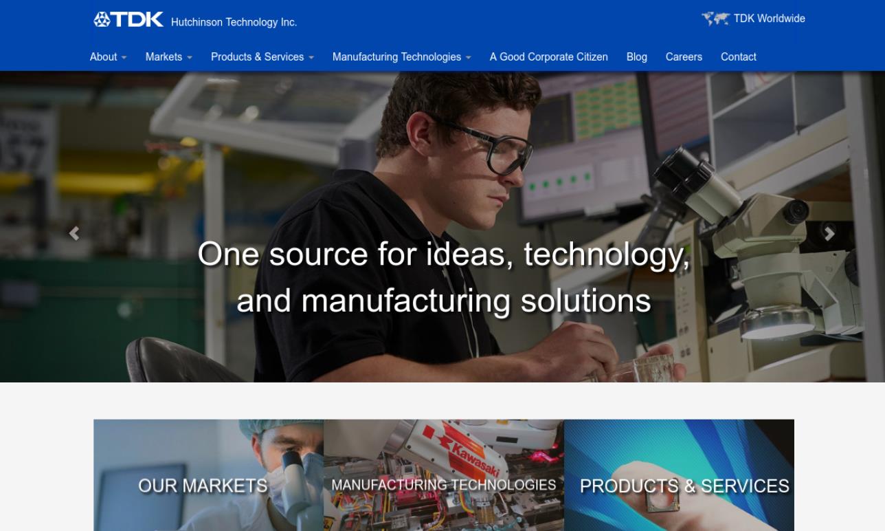 Hutchinson Technology Inc. Metal Etching