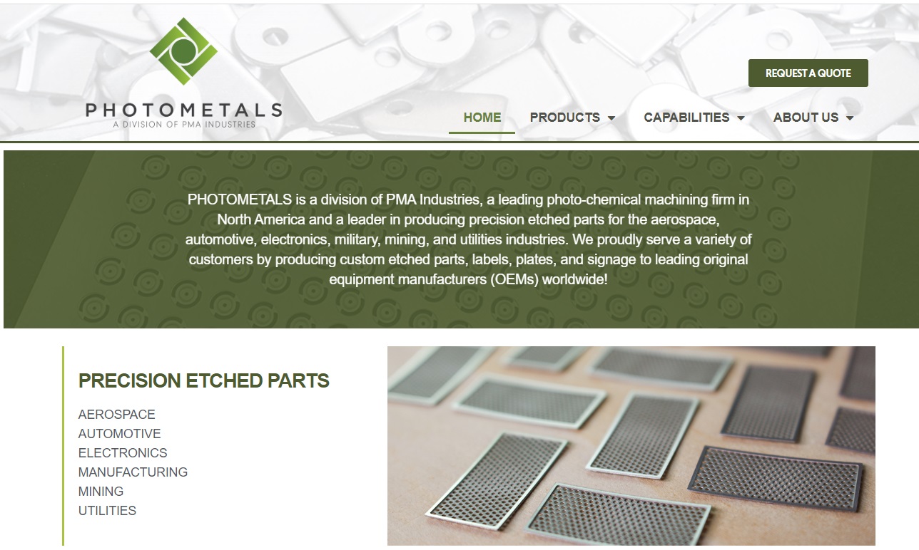 Chemical Etching Companies Chemical Etching Services