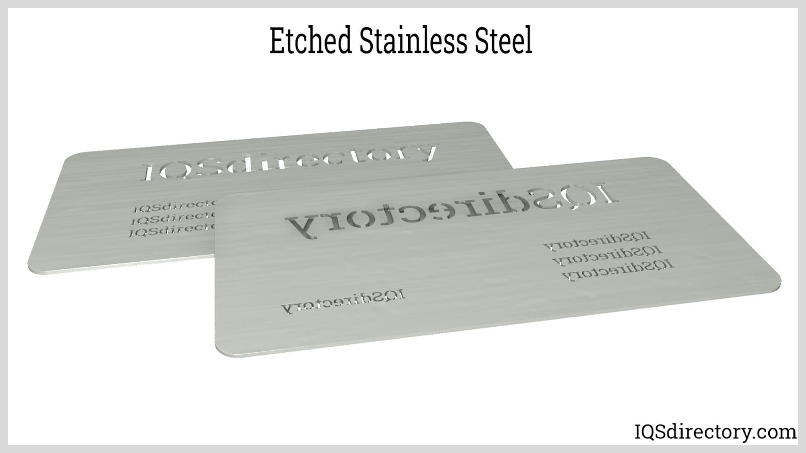 etched stainless steel